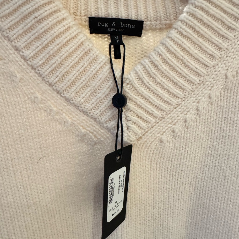 NWT Rag & bone Ivory Danica Sweater - Picture 2 of 6